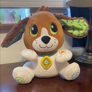 Interactive Plush Dog Toy with Colorful Ears